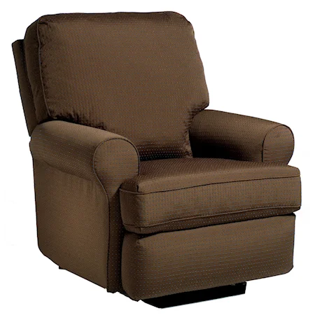Tryp Swivel Glider Recliner with Rolled Arms